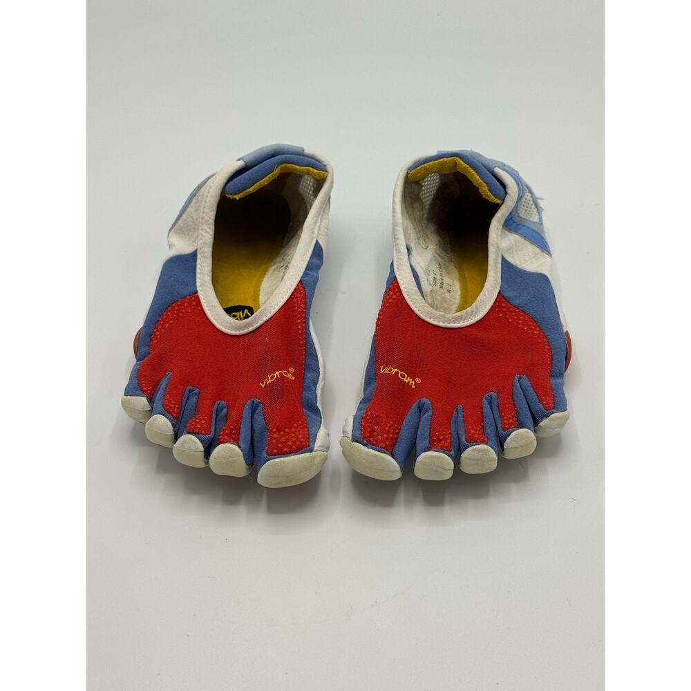 Vibram FiveFingers Barefoot Shoes Women 7-7.5 37 Toe Red White & Blue RARE - Picture 2 of 11